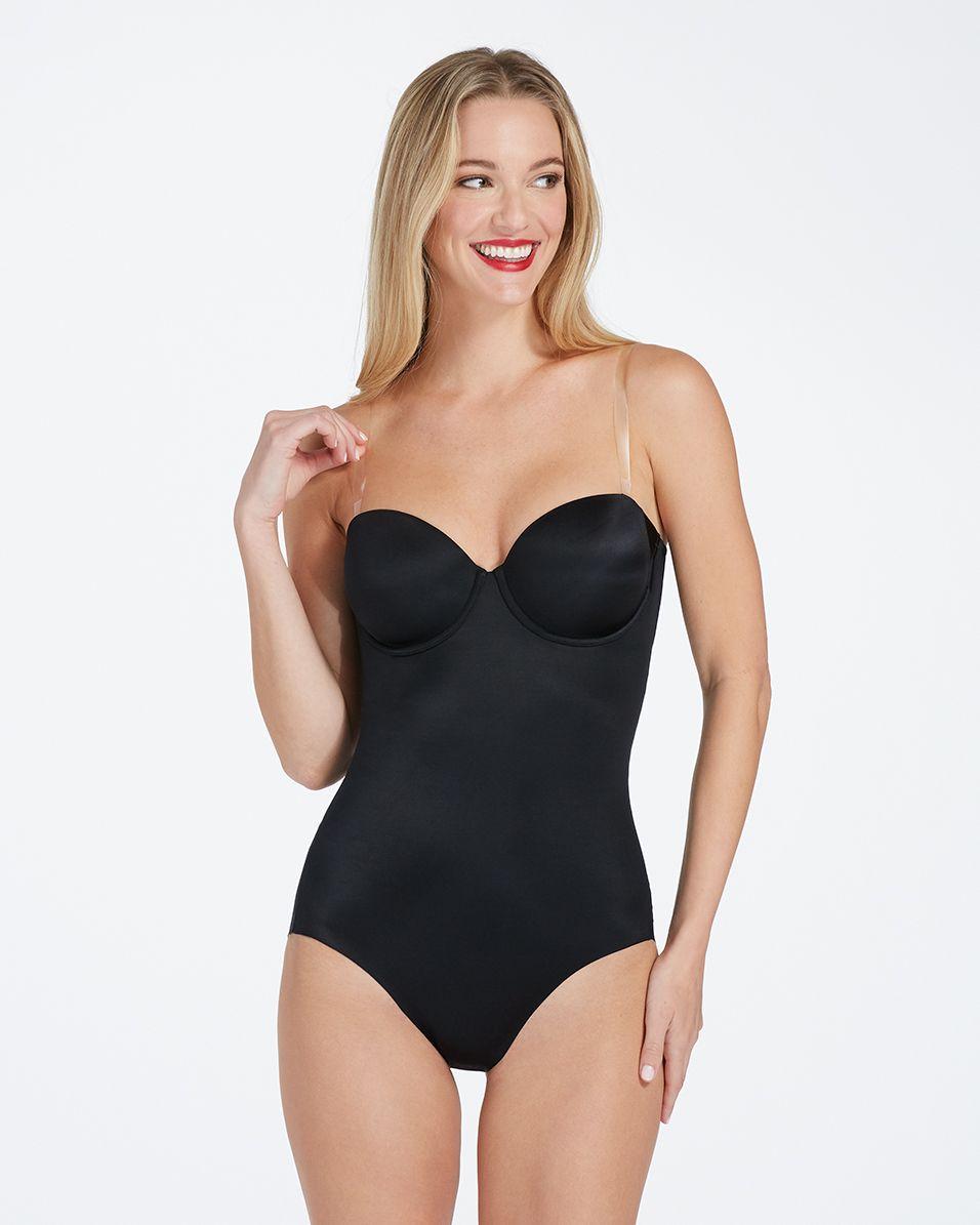 Spanx Synthetic Suit Your Fancy Strapless Cupped Panty Bodysuit in