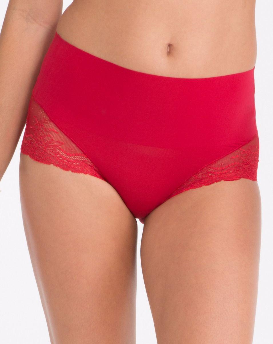 Spanx Undietectable® Lace Hihipster Panty in Red Lyst