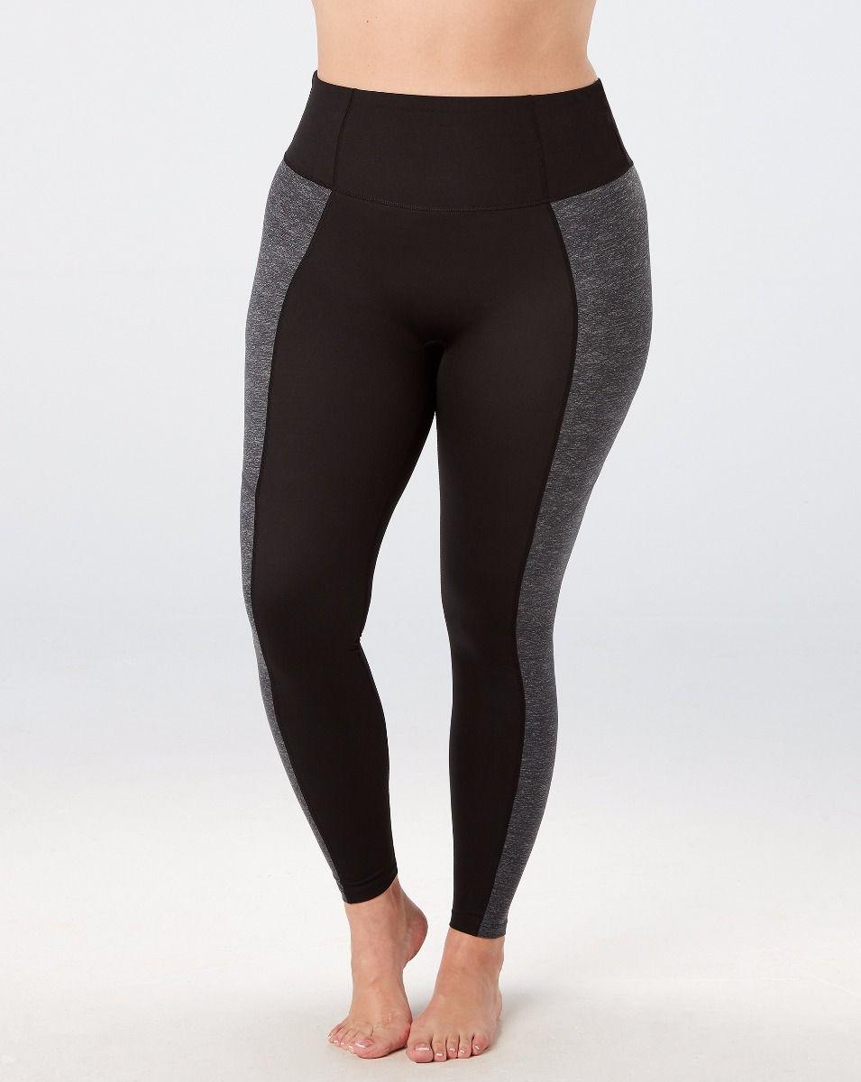 Spanx Cotton Active Compression Printed Leggings in Heather Grey (Gray