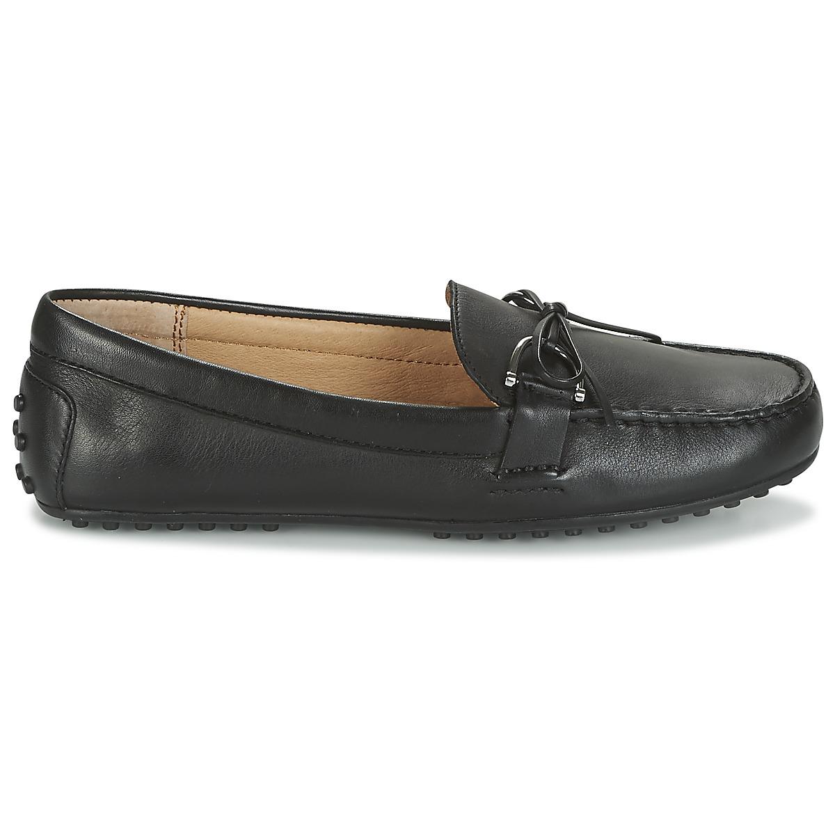 ralph lauren women's loafers black