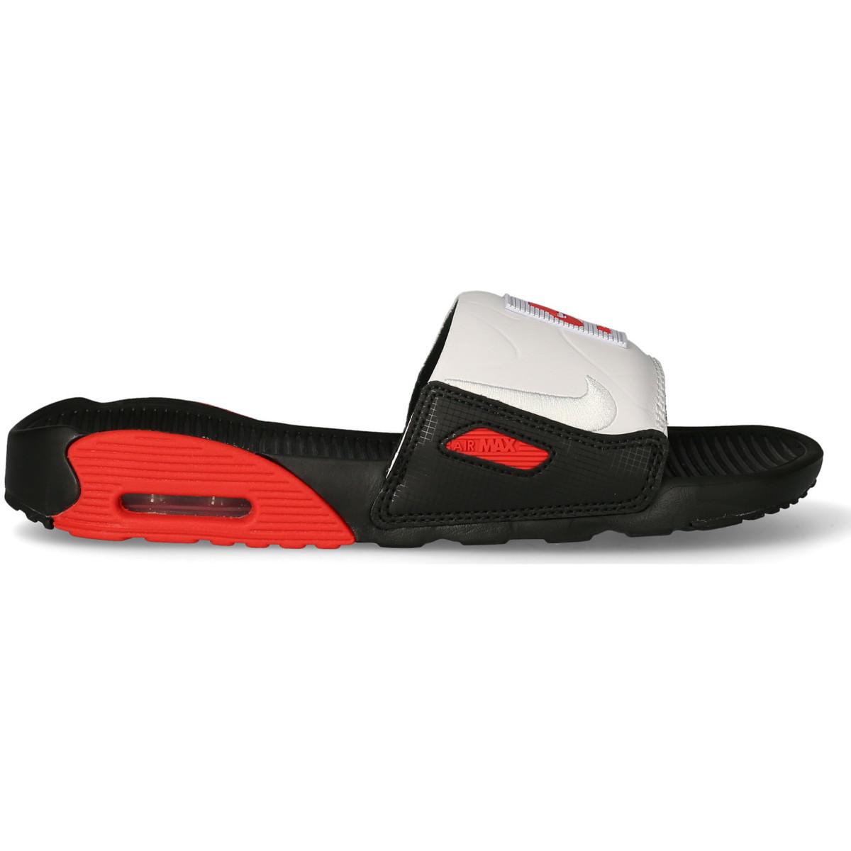 Air Max 90 Slide Noir Rouge Blanc Claquettes Nike pour homme en coloris  Noir | Lyst