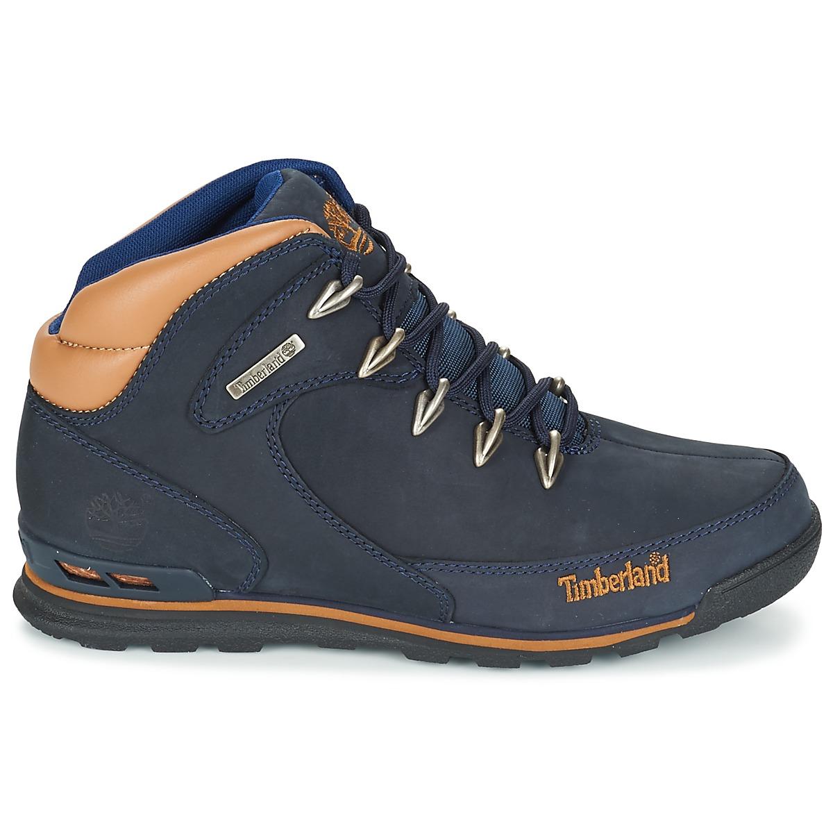 Timberland Leather Euro Rock Hiker Men's Mid Boots In Blue for Men - Lyst