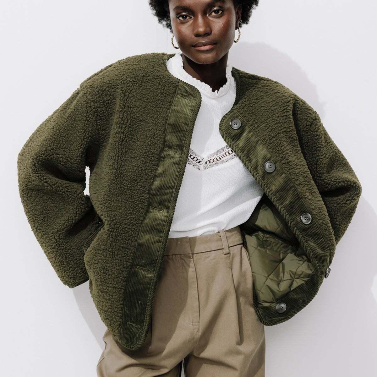 Veste Verte Tailleur Velours CotelÃ© Femme Veste Tailleur Manteau