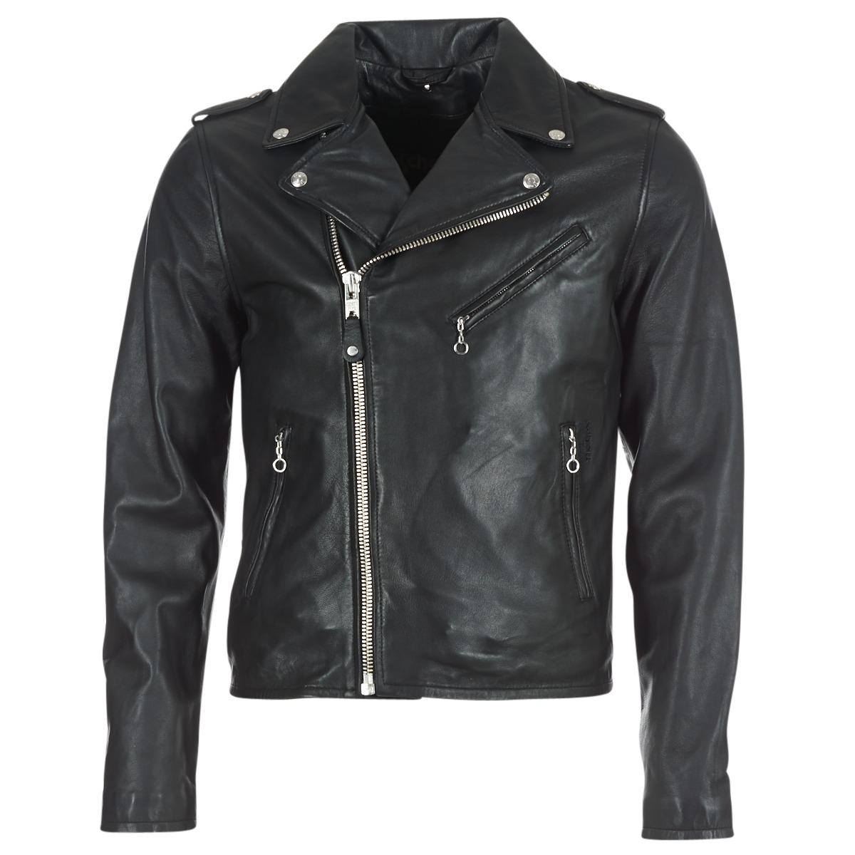 Schott Nyc Levoq Men's Leather Jacket In Black for Men - Save 13% - Lyst