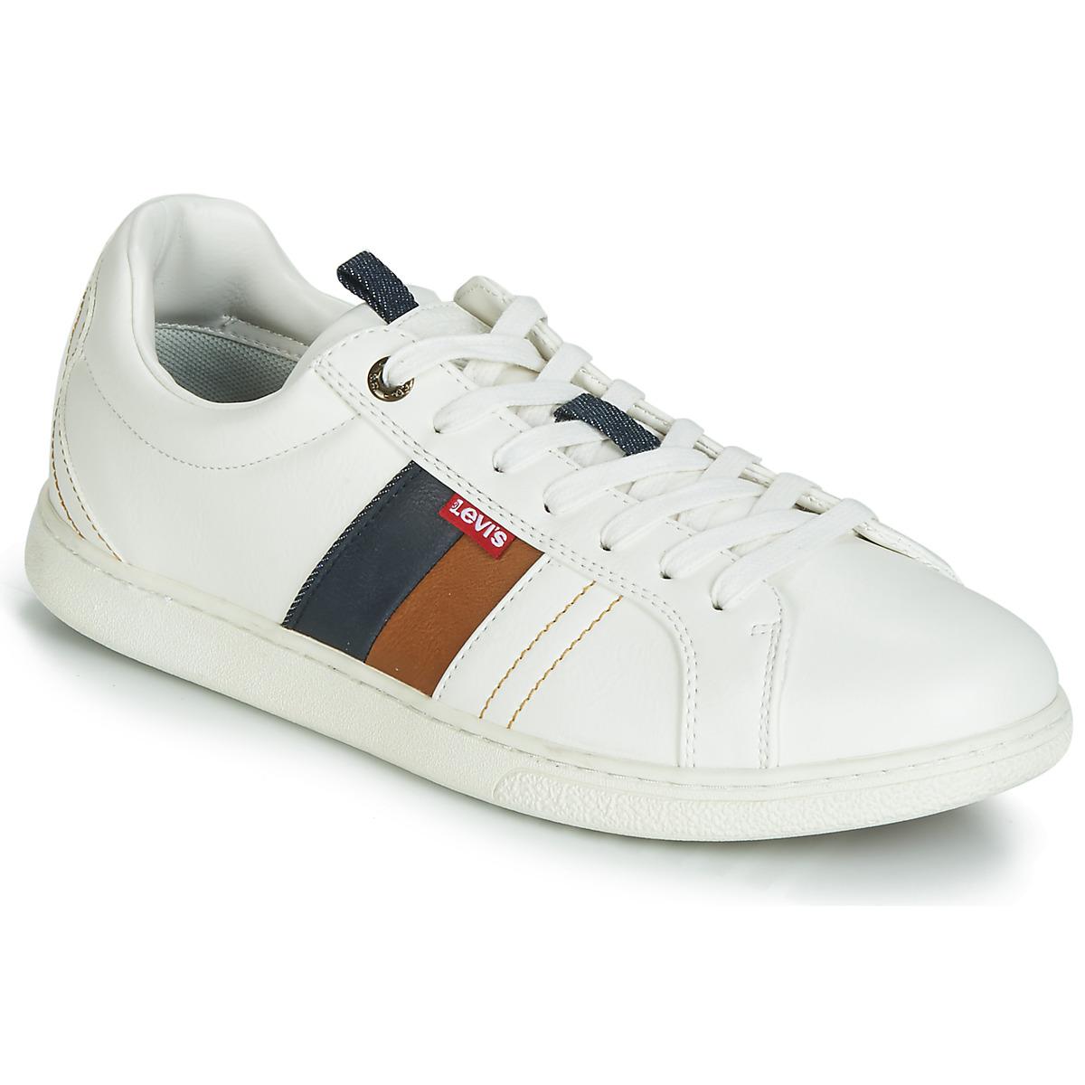 white high top levis shoes