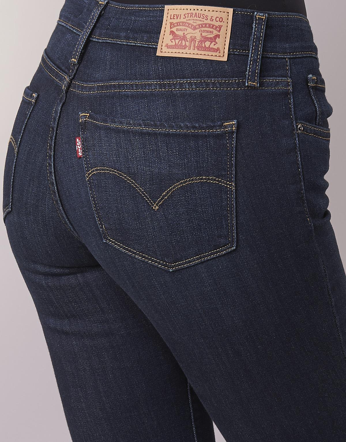 Levi's Denim Levis 714 Straight Women's Jeans In Blue - Lyst