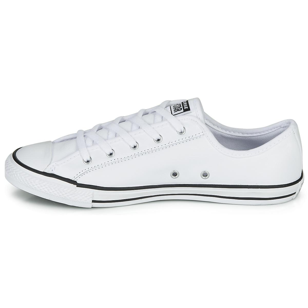 converse dainty leather trainers