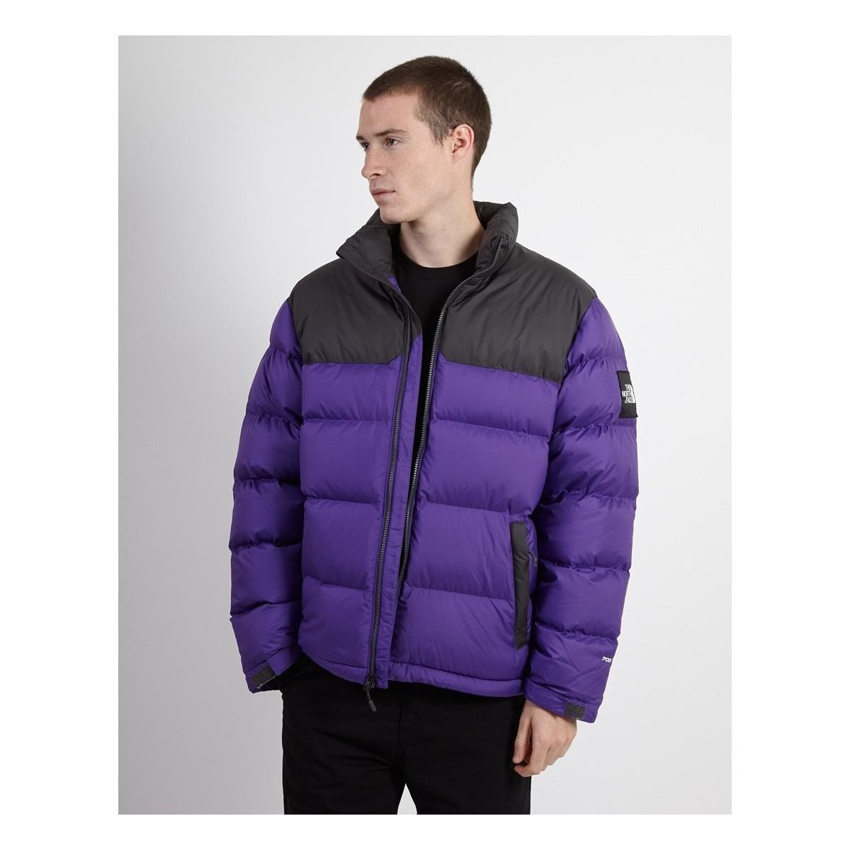 the north face 1992 nuptse jacket in purple