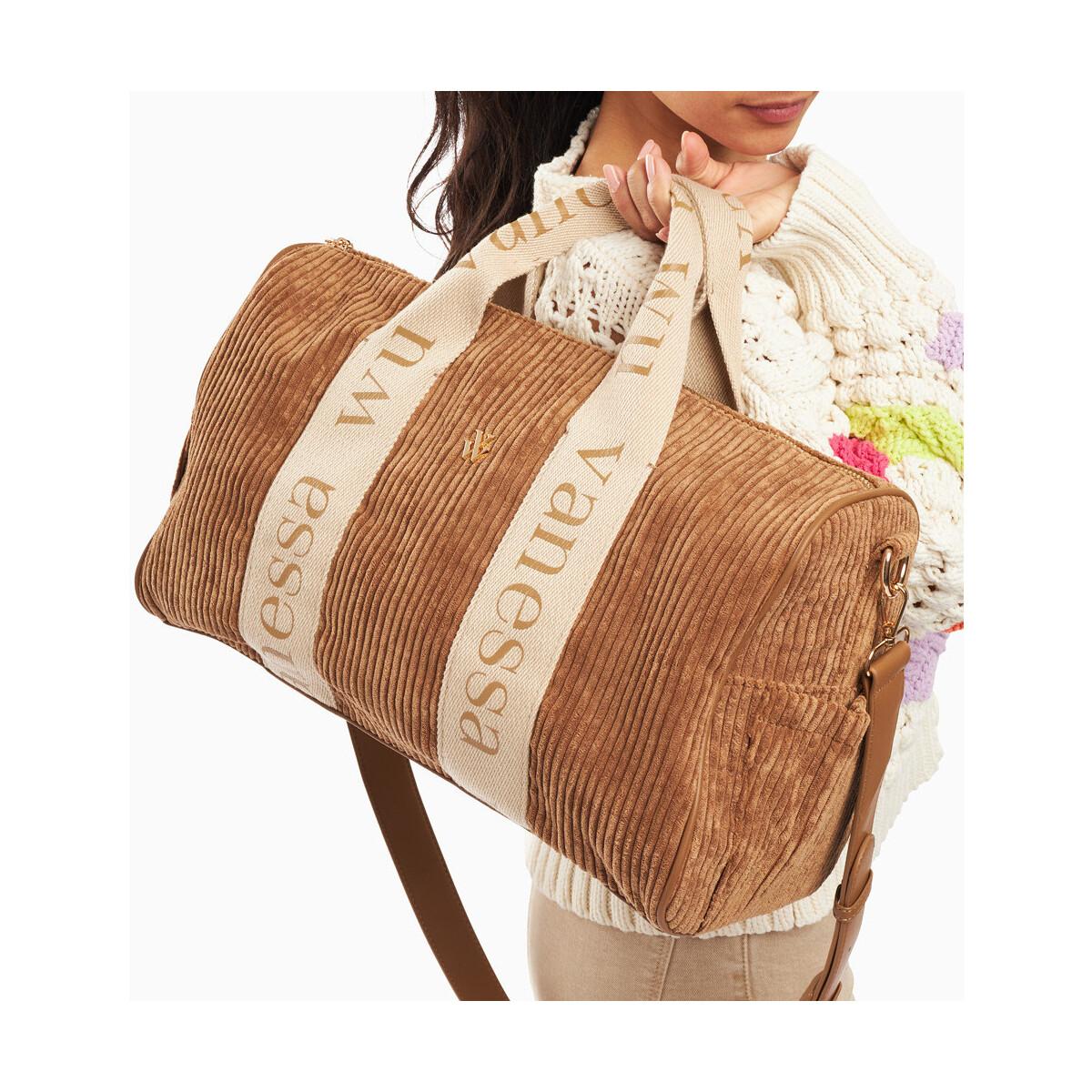 Sac Vanessa Wu Sac Sac Week-end Adrienne En Velours Côtelé