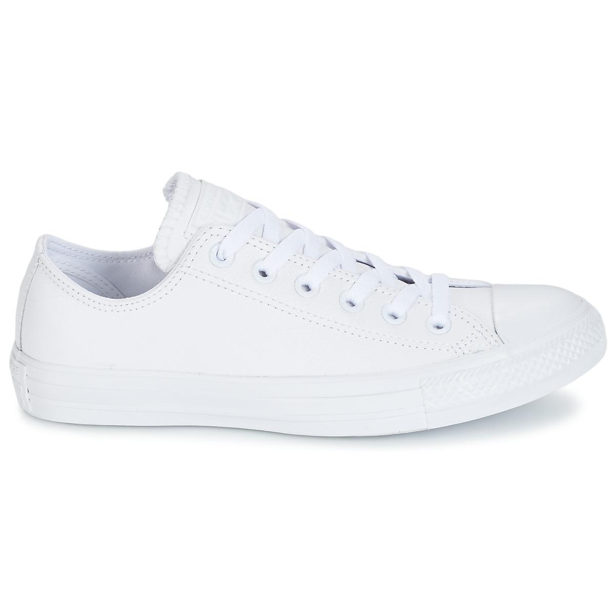 all star monochrome leather