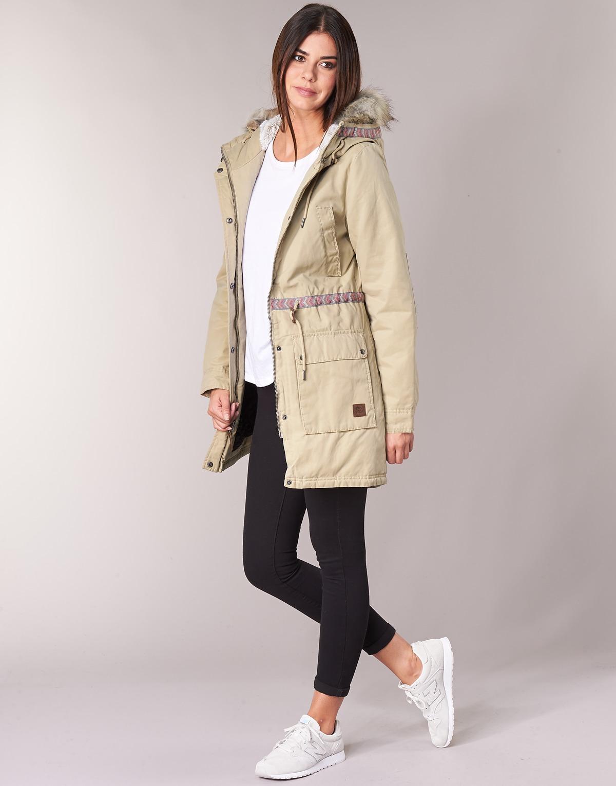 beige parka womens