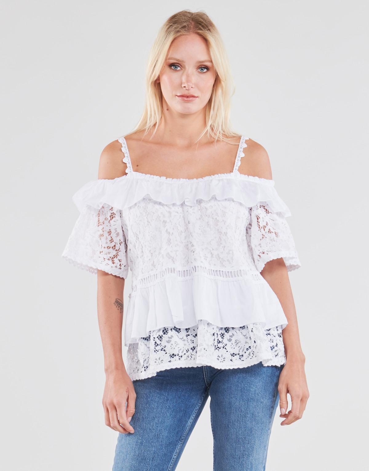 guess top white