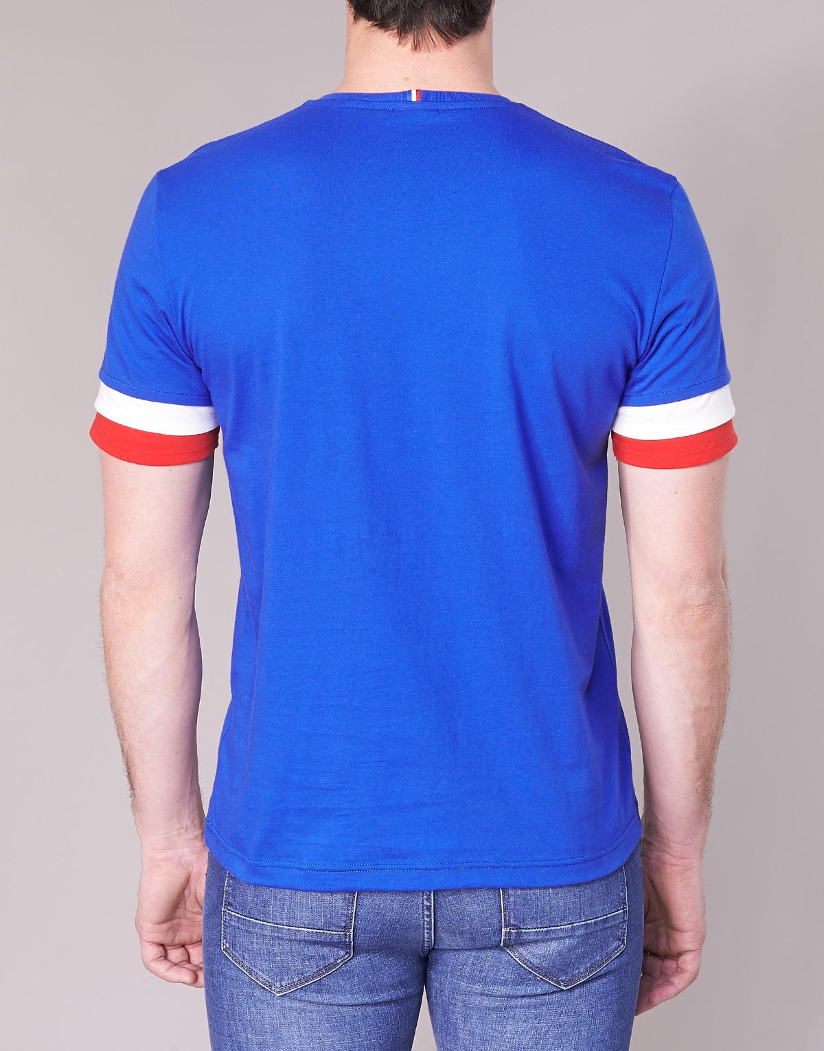 tee shirt coq sportif homme brun