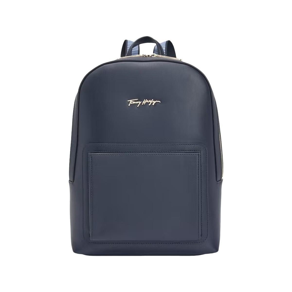 Iconic signature backpack Sac à dos Tommy Hilfiger en coloris Bleu Lyst