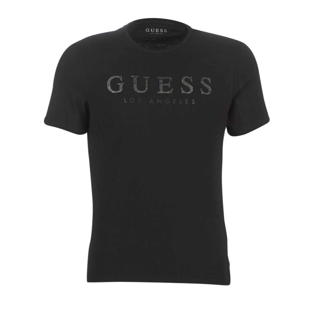 Guess Cn Ss Los Angeles Tee Men's T Shirt In Black for Men - Lyst