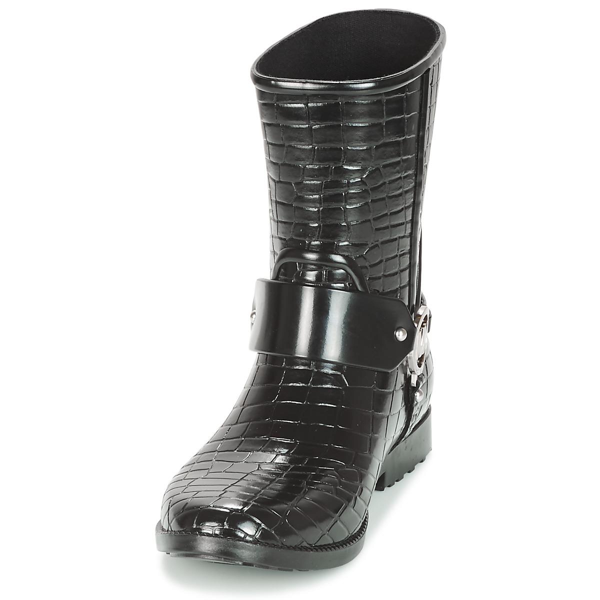 MICHAEL Michael Kors Regenlaarzen Mk Croco Rain Bootie in het Zwart | Lyst  NL