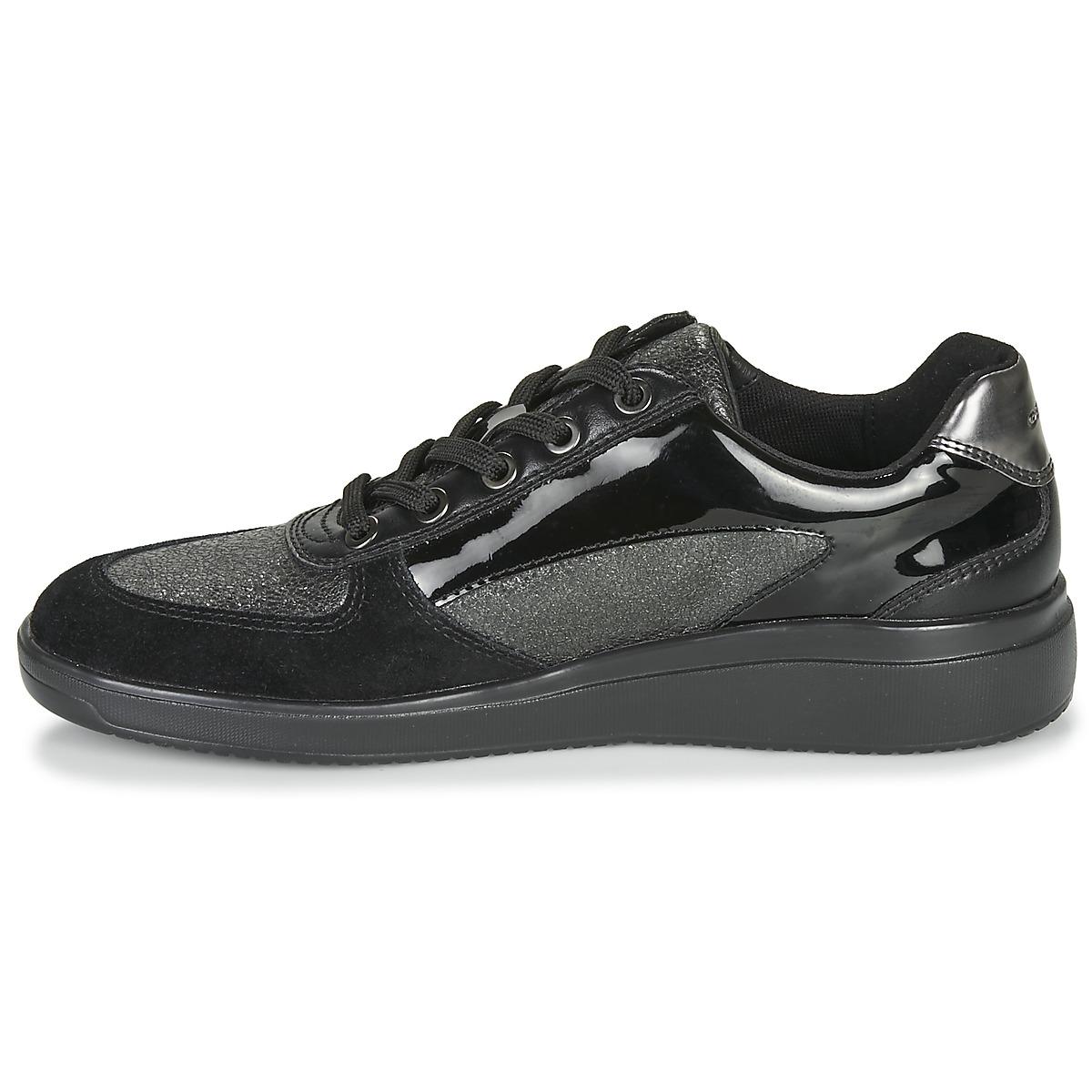 Sneakersy GEOX - D Tahina E D94BDE 08522 C9999 Black - Sneakersy - Półbuty  - Damskie | Zima 2022 na eobuwie.pl