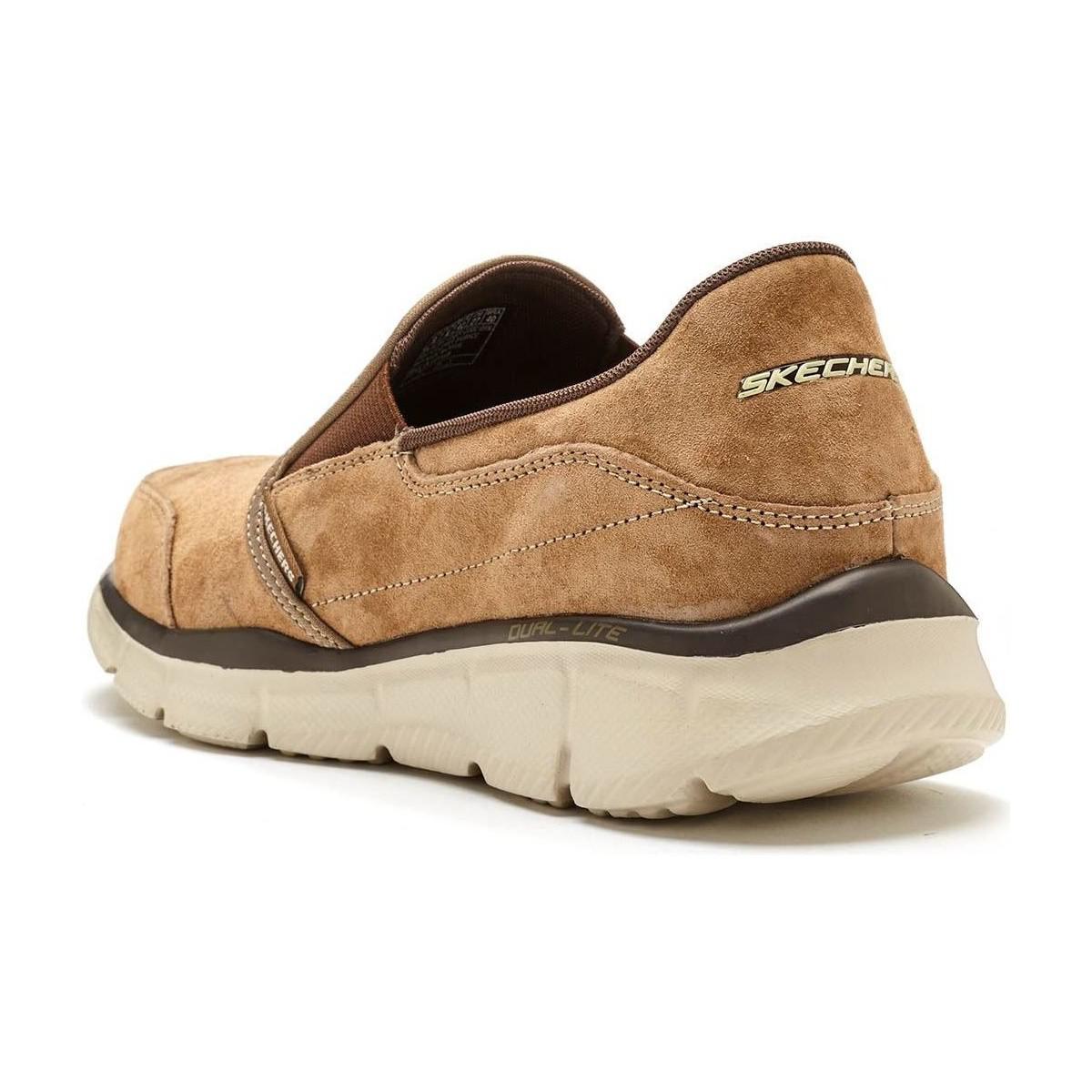 Skechers Equalizer Mind Game Suede Trainers In Brown 51502 Brn Men's Shoes (trainers) In Brown