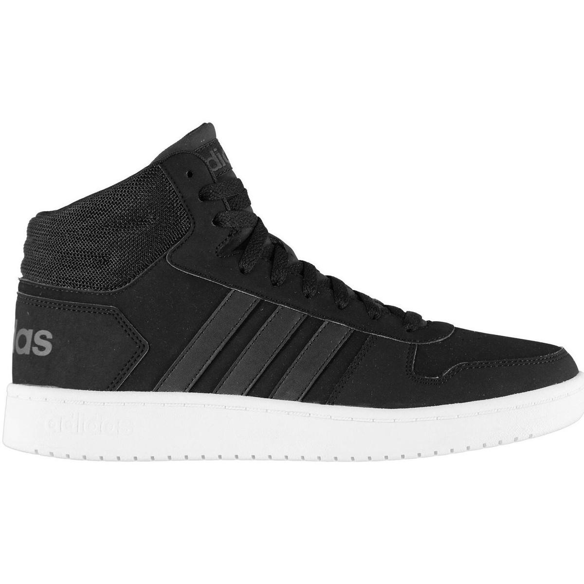 adidas hoops mid nubuck trainers mens