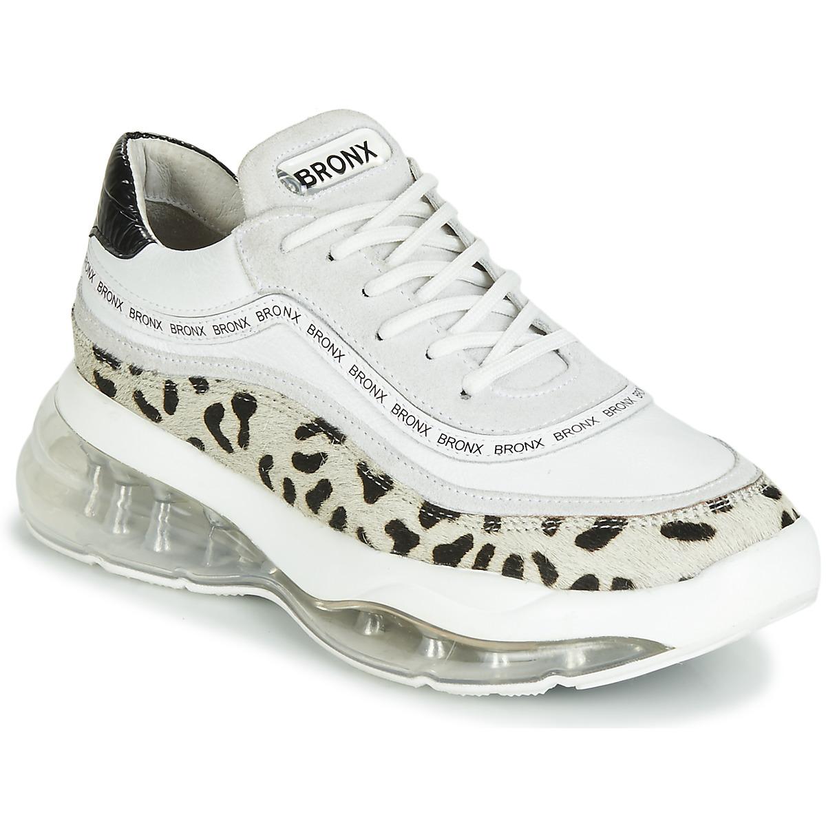 Bronx Lage Sneakers Bubbly in het Wit - Lyst