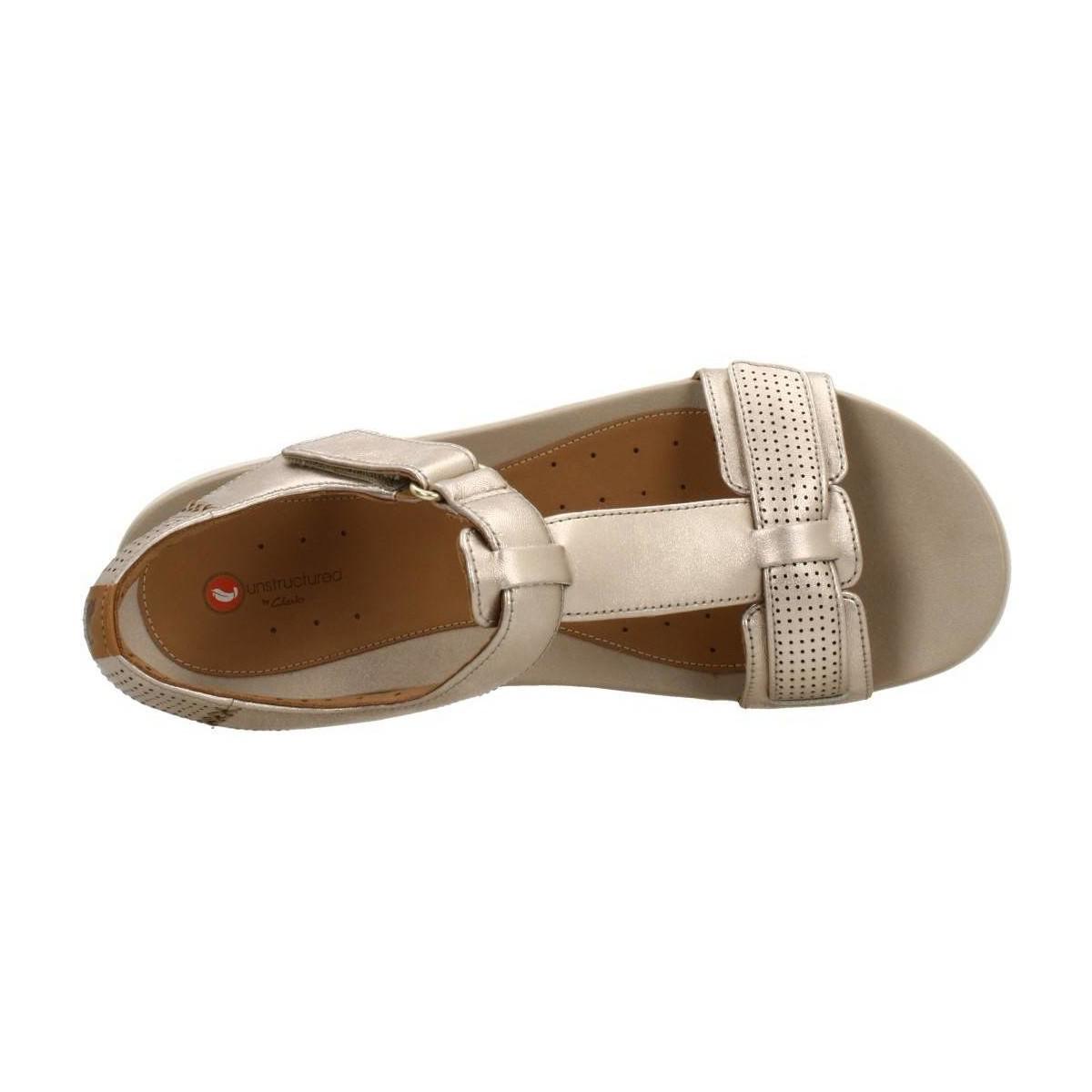 Clarks Un Haywood Women's Sandals In Gold in Metallic - Lyst