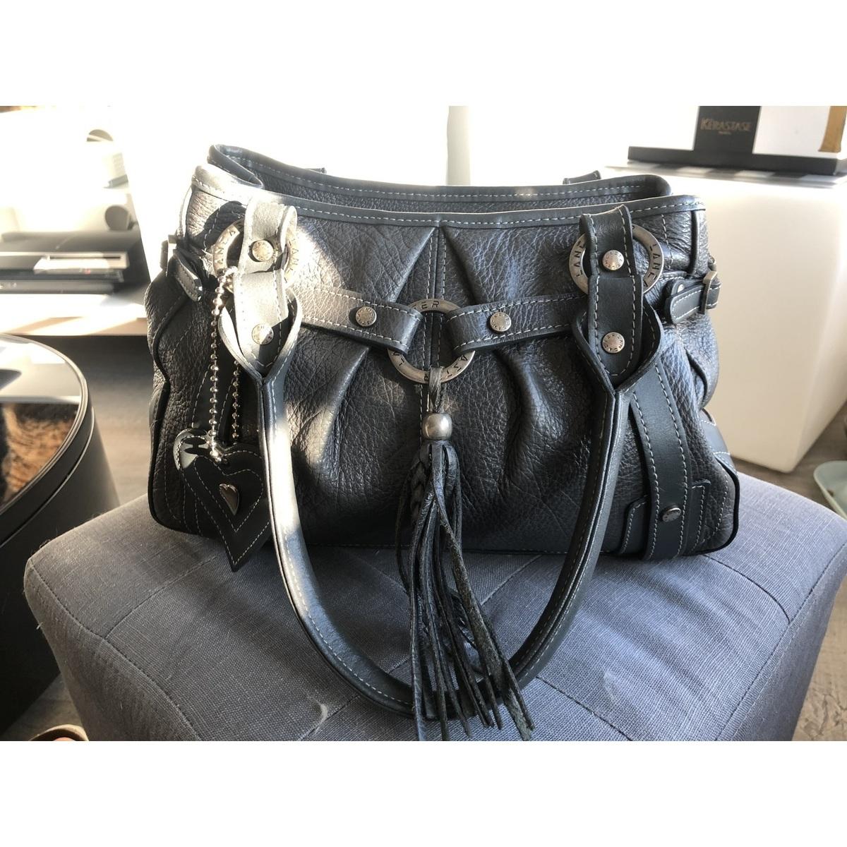 Sac Lancaster Sac A Main Femme Gris Clair LANCASTER MILANO ANA Sac