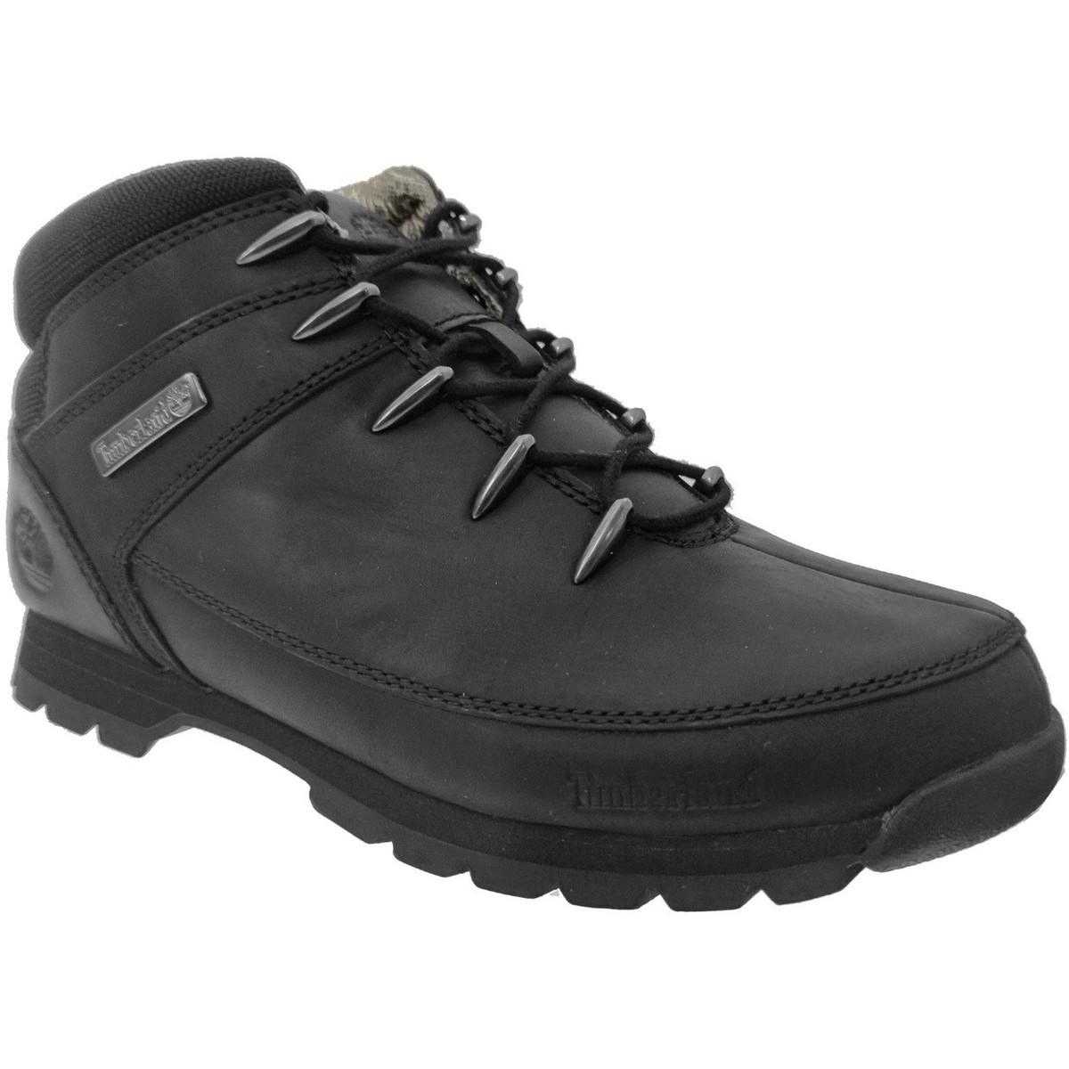 Timberland Laarzen Euro Sprint Mid Hiker in het Zwart voor heren - Lyst