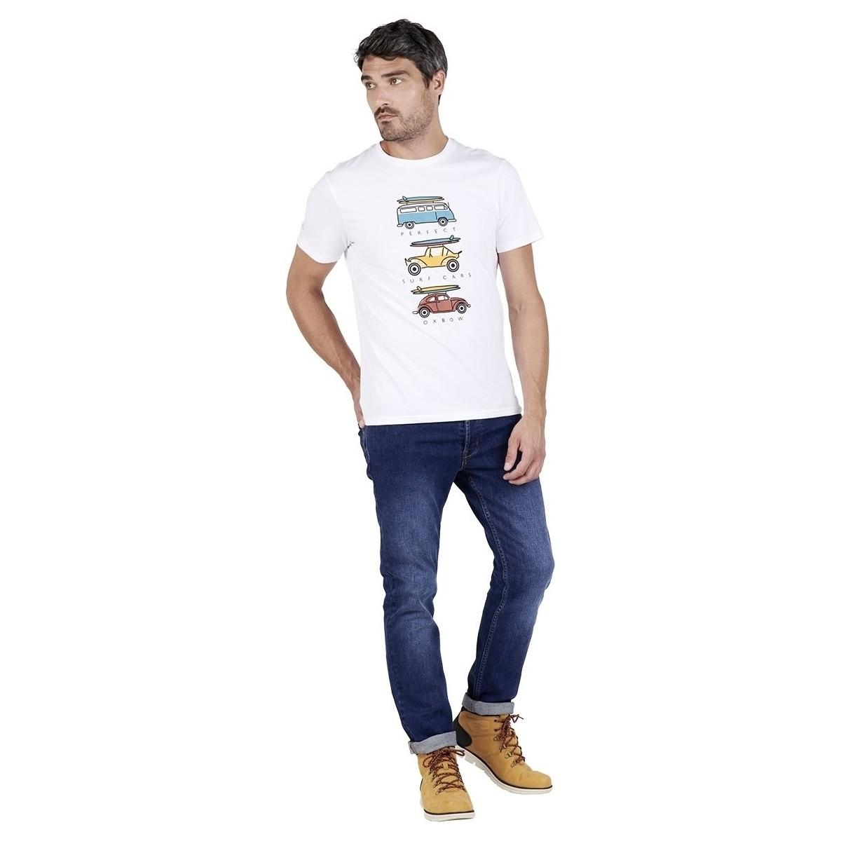 Tee shirt manches courtes TOMER T-shirt Oxbow pour homme en coloris Blanc -  Lyst