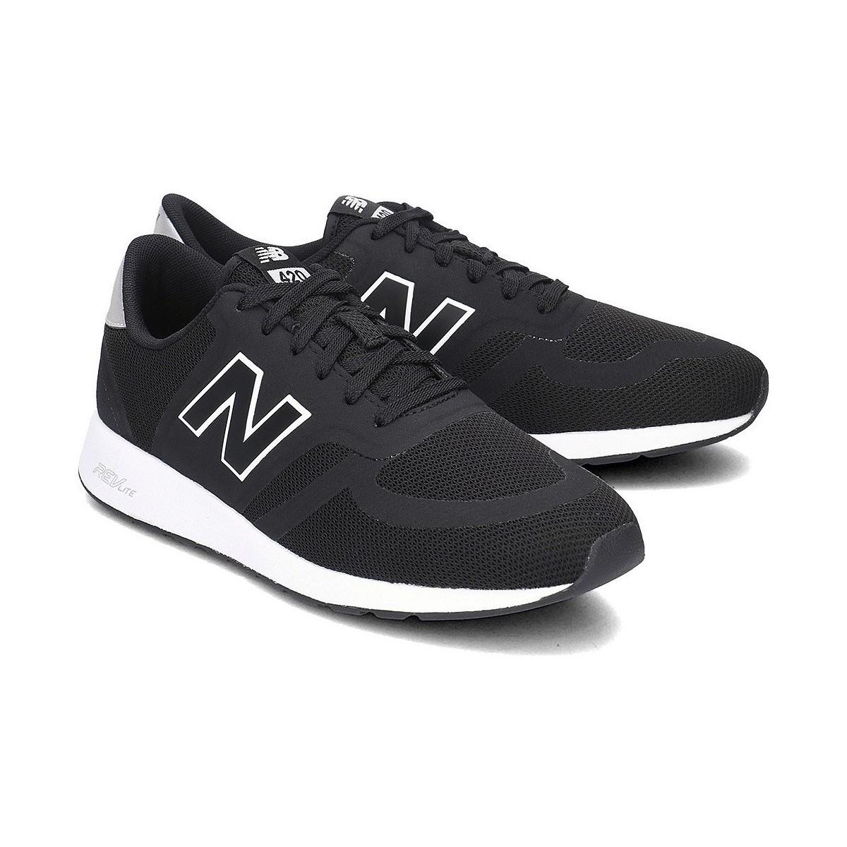 new balance 420 trainers in black 