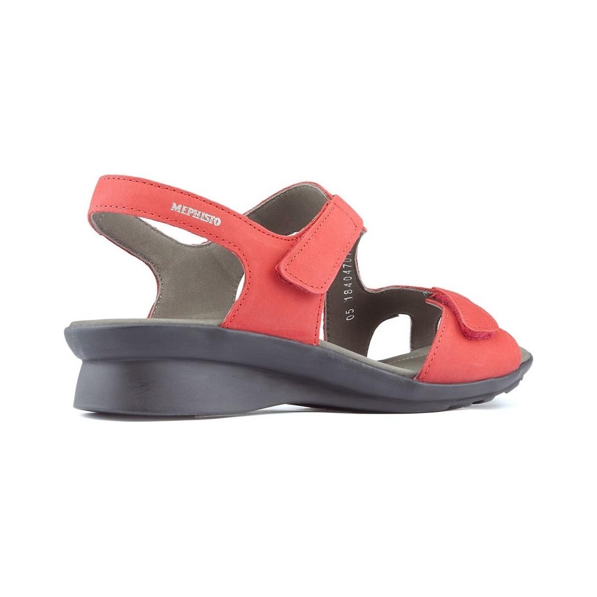 mephisto red sandals