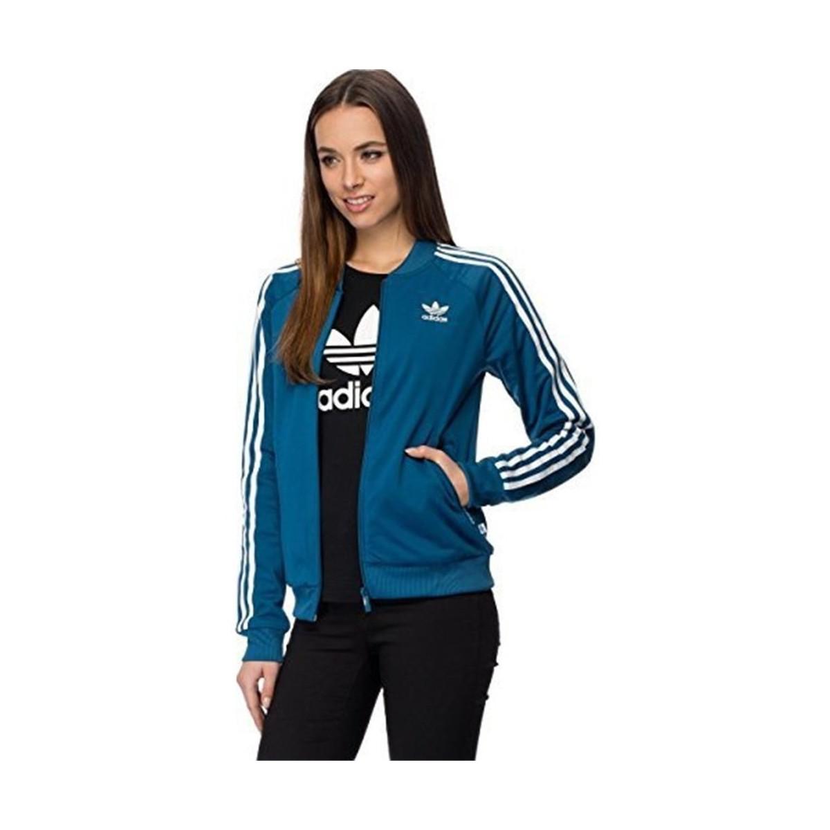 adidas blue womens tracksuit