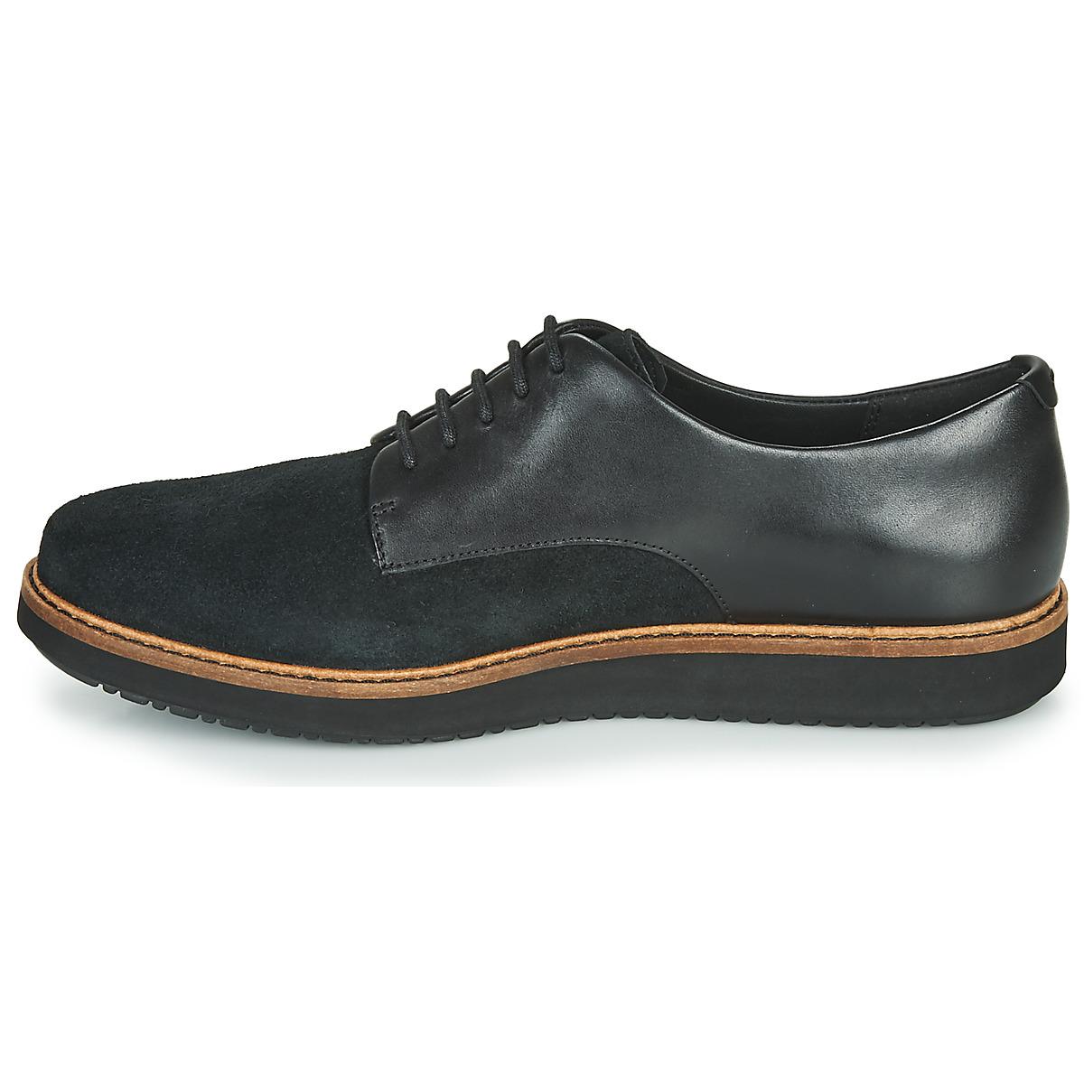 clarks glick darby black patent