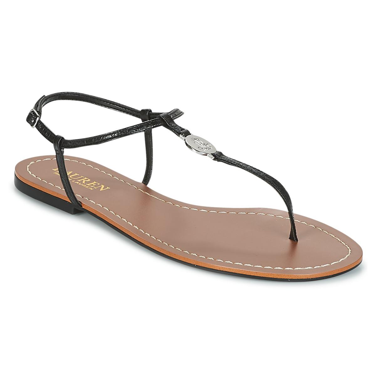 Sandales AMARI Lauren by Ralph Lauren en coloris Noir - Lyst