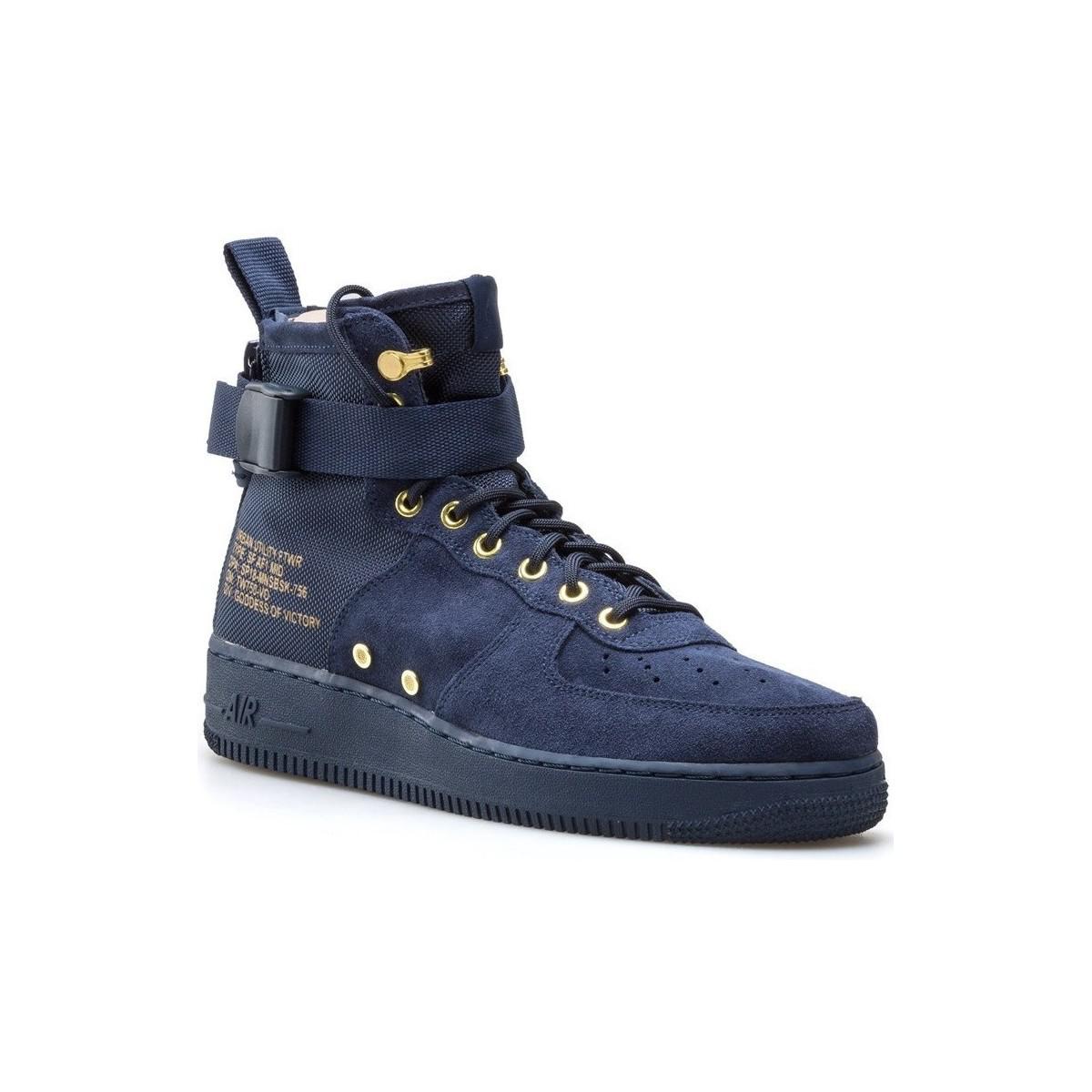 nike sf af1 mid blue