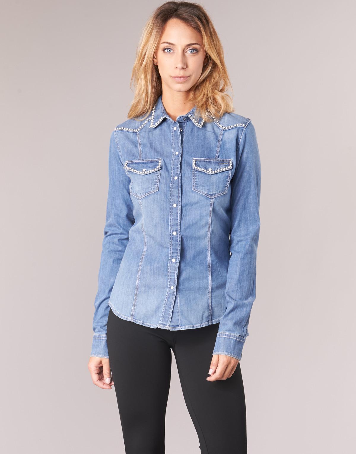 guess lalima denim shirt