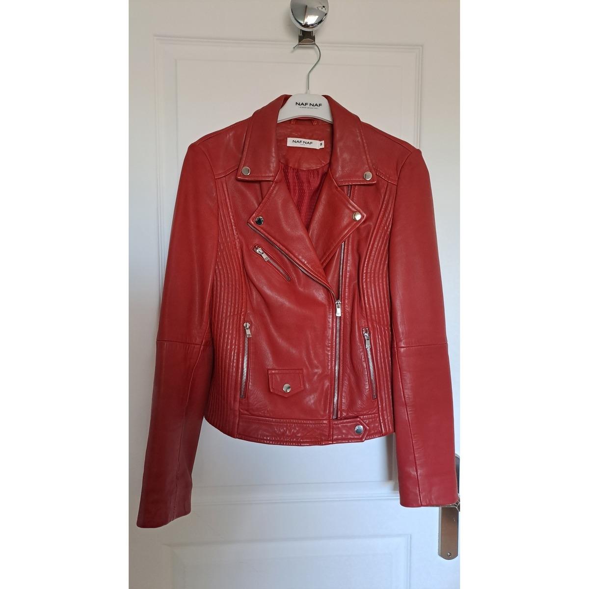 Veste Courte Veste Rouge Naf Naf Vestes Naf Naf Pour Femme