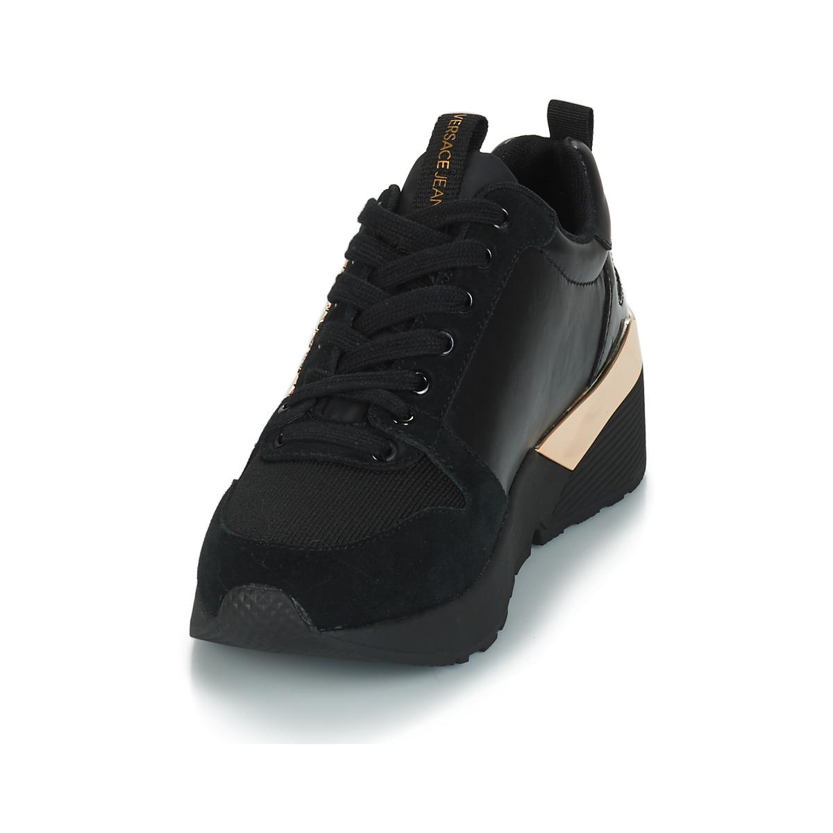 womens black versace trainers