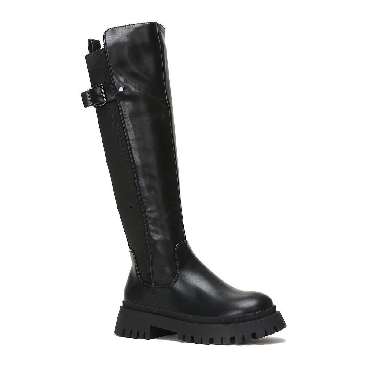 Bottes cavali res noires plateforme crant e Bottes La Modeuse en