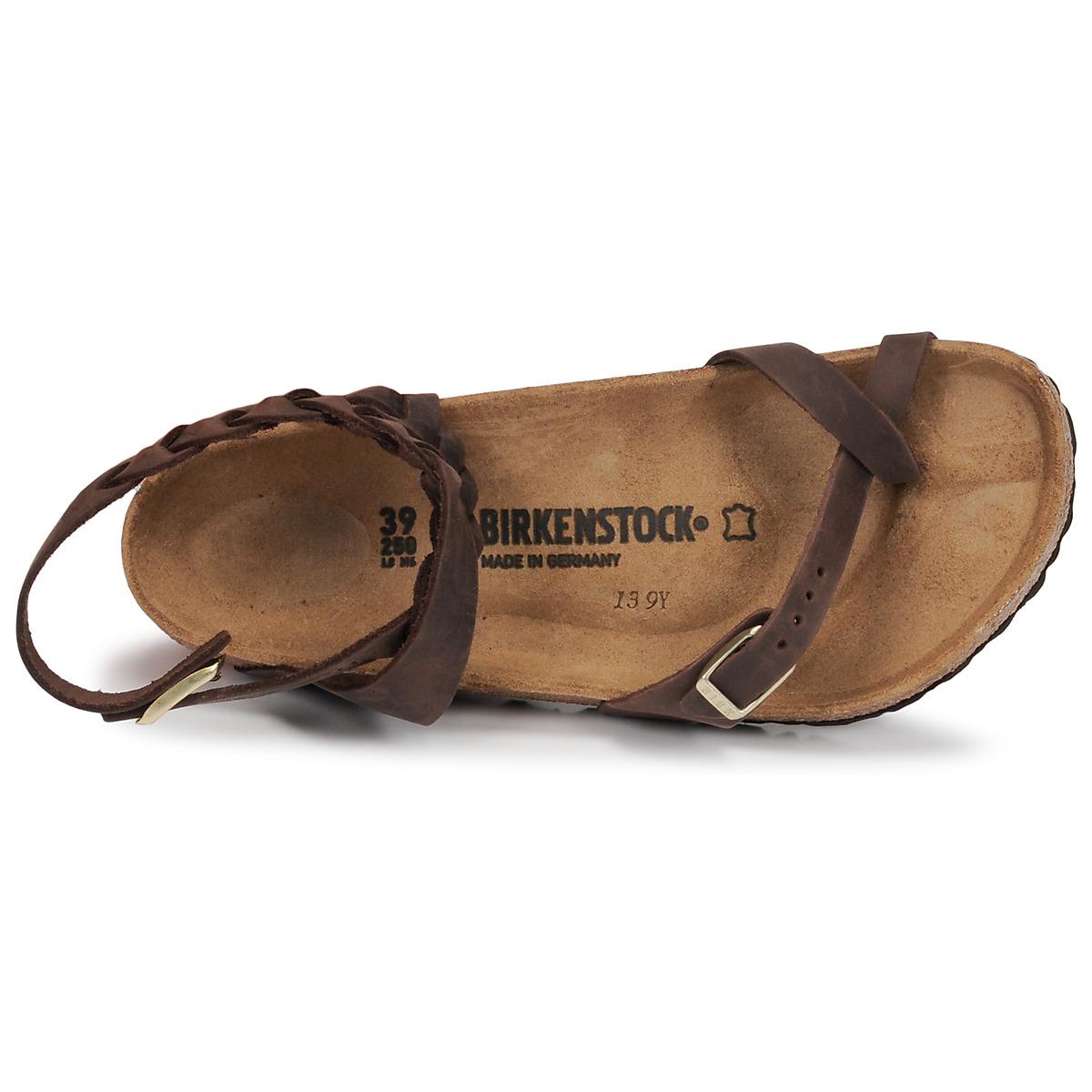 Birkenstock Sandalen Yara Leather in het Bruin - Bespaar 20% - Lyst