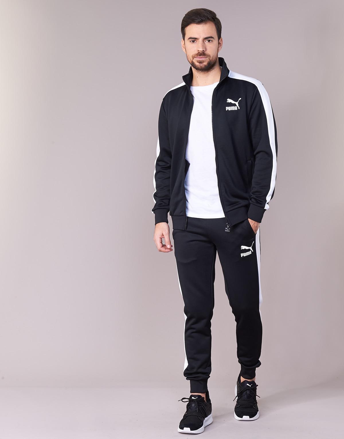 puma archive t7 track pants black