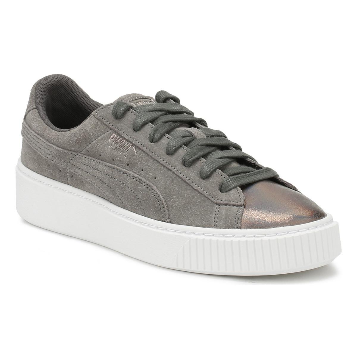 puma grey womens shoes
