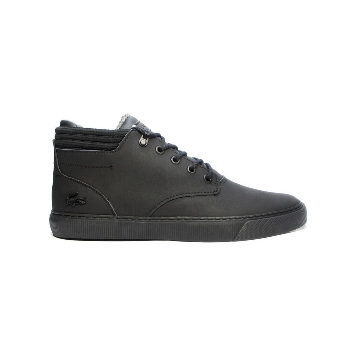 lacoste black esparre winter trainers