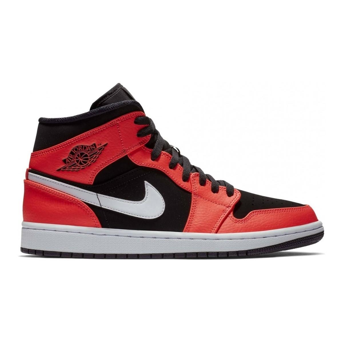 Air Jordan 1 Mid hommes Chaussures en rouge Nike pour homme en ... Air Jordan 1 Mid hommes Chaussures en rouge Nike pour homme en ...