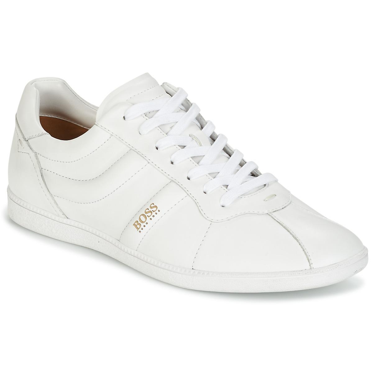mens white boss trainers