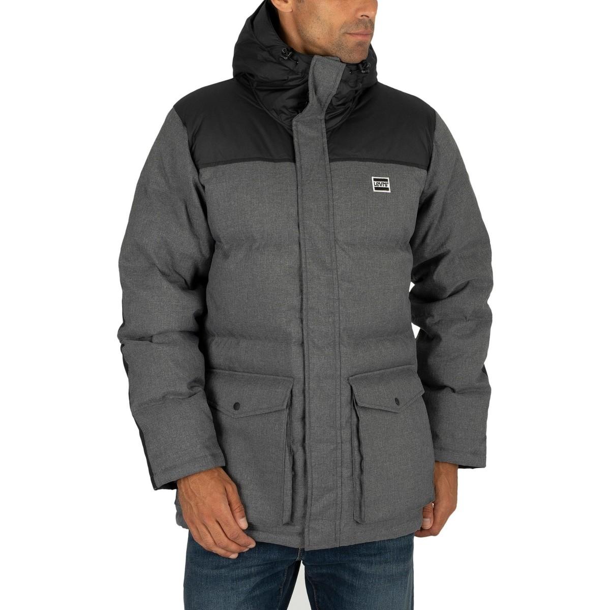 levis down puffer parka coat