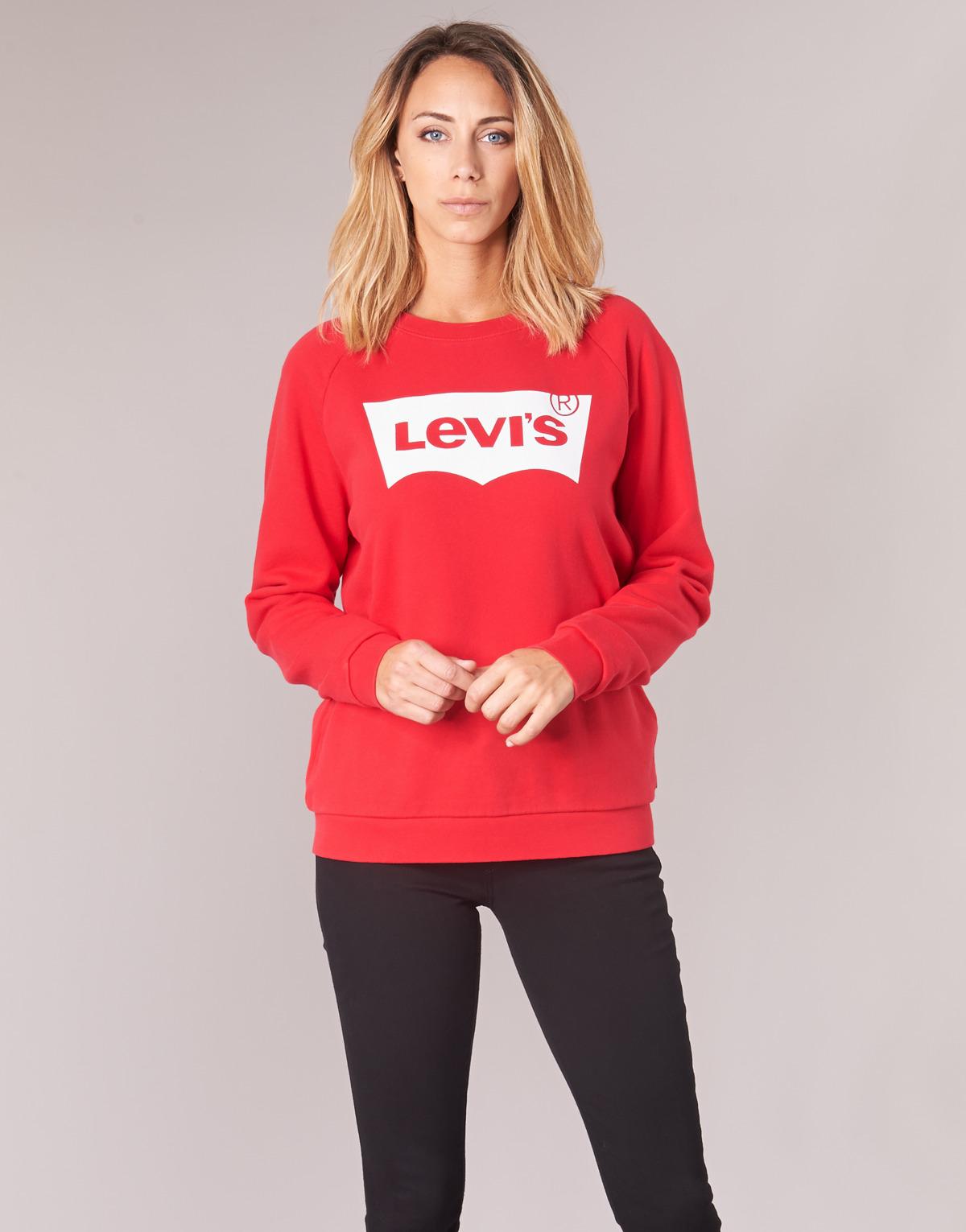 Levi's Red Sweatshirt Womens Poland, SAVE 30% 