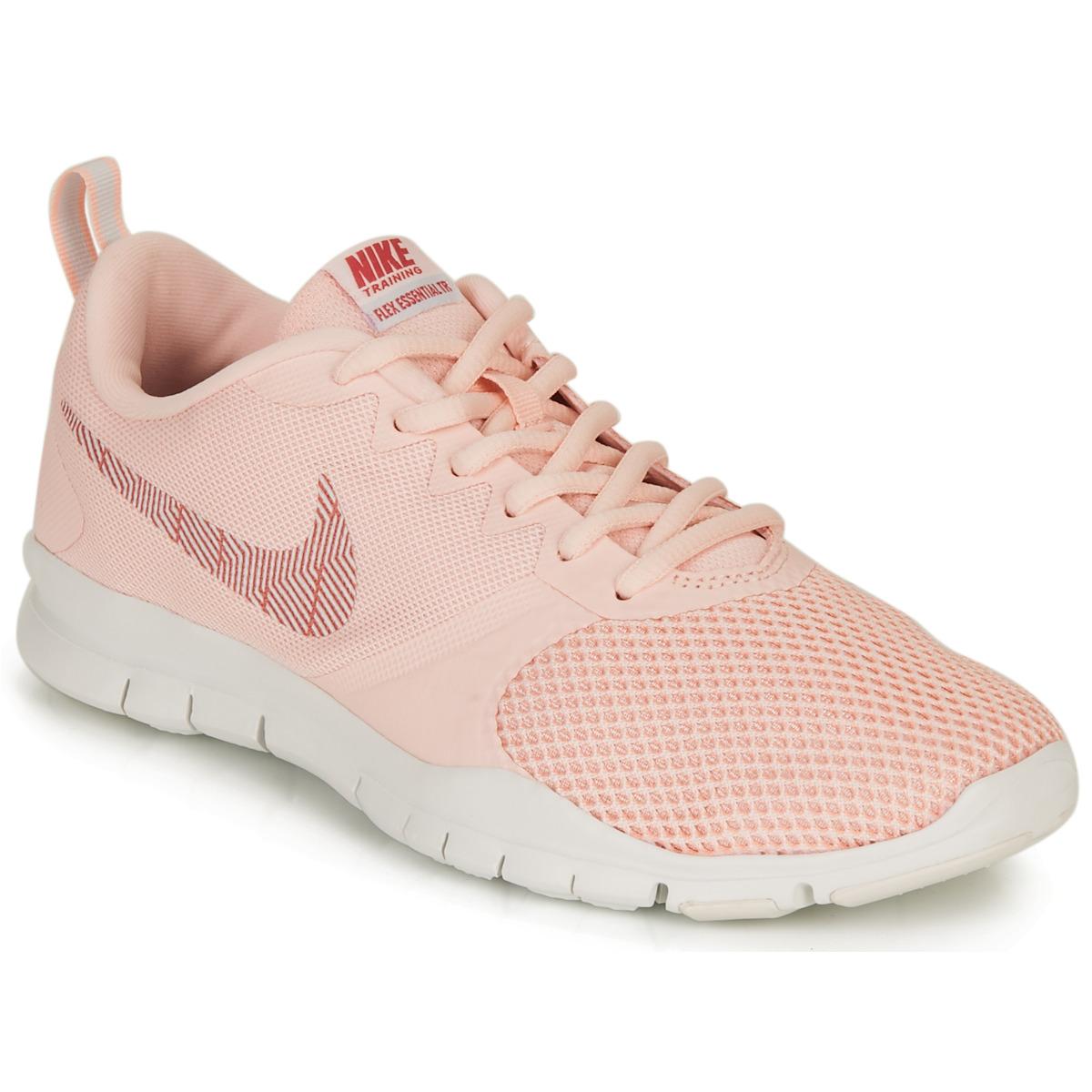 nike training flex essential trainers in pink