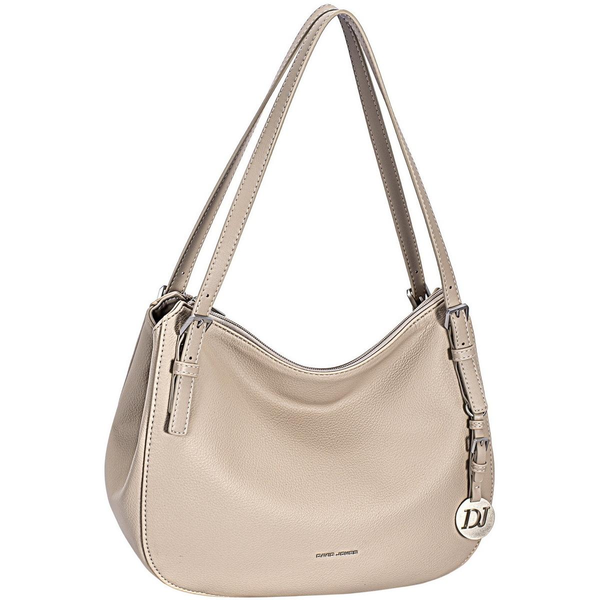 Sac à Main Porté épaule DAVID JONES Simili Noir - Taille Moyenne, Occasion En Très Bon état