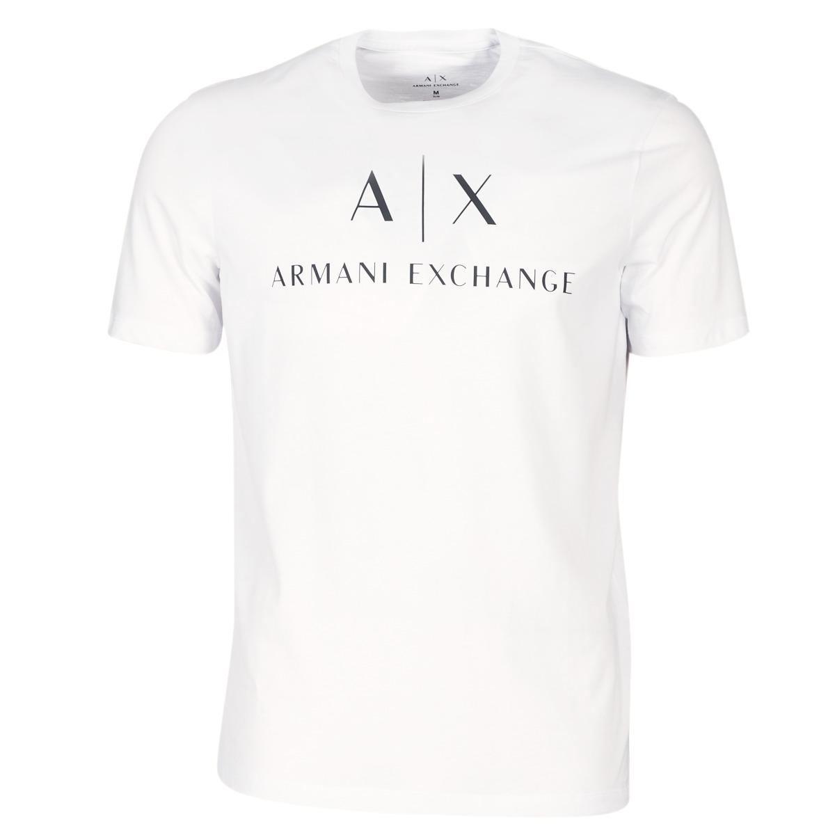 armani exchange t shirts white