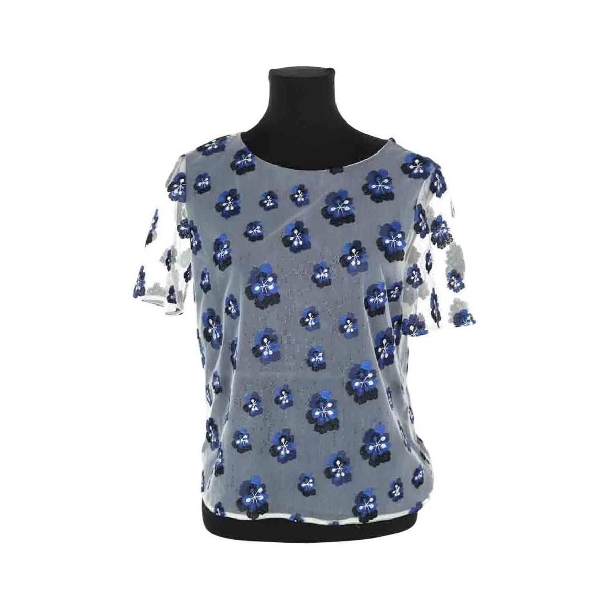 Chemisier Femme Diane Von Furstenberg En Mousseline De Soie - Taille 4 - Noir Motif Géométrique - Neuf Avec étiquette